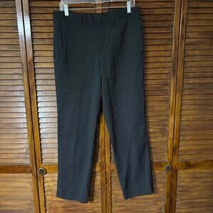 J. Ferrar Men's Dress Pants - Straight, Black Pinstripe - Size 33x29 Slim Fit